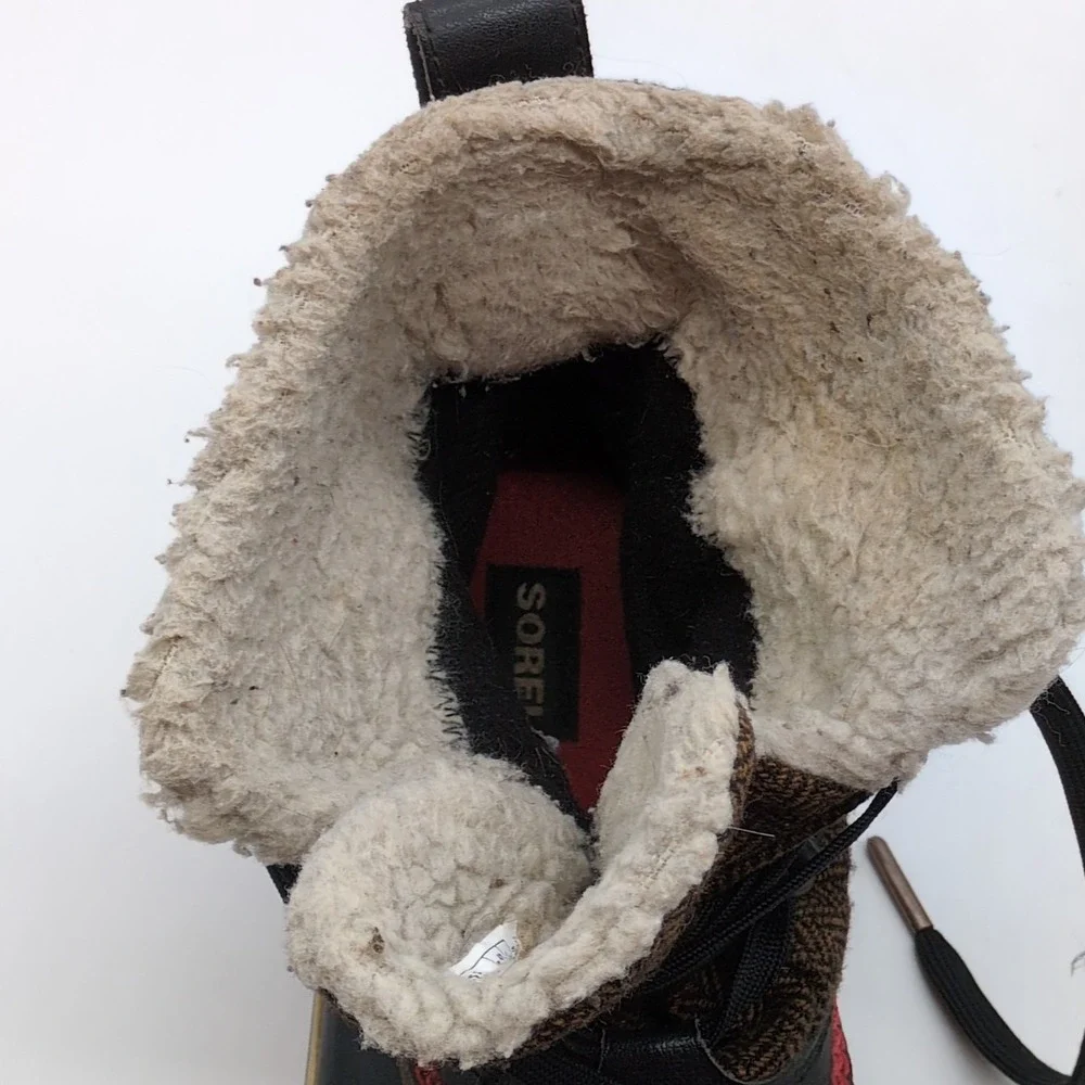 Sorel Shoes Womens Brown 8.5 Waterproof Duck Boots‎ Faux Fur Lined NL2000-202